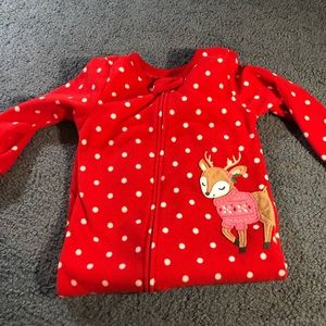 Carters Red Fleece Pajamas